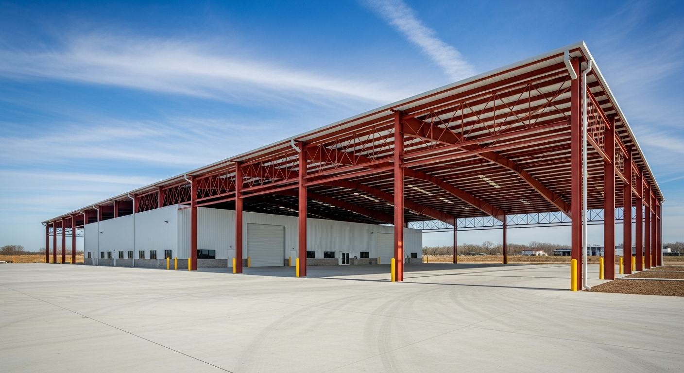 Commercial steel building